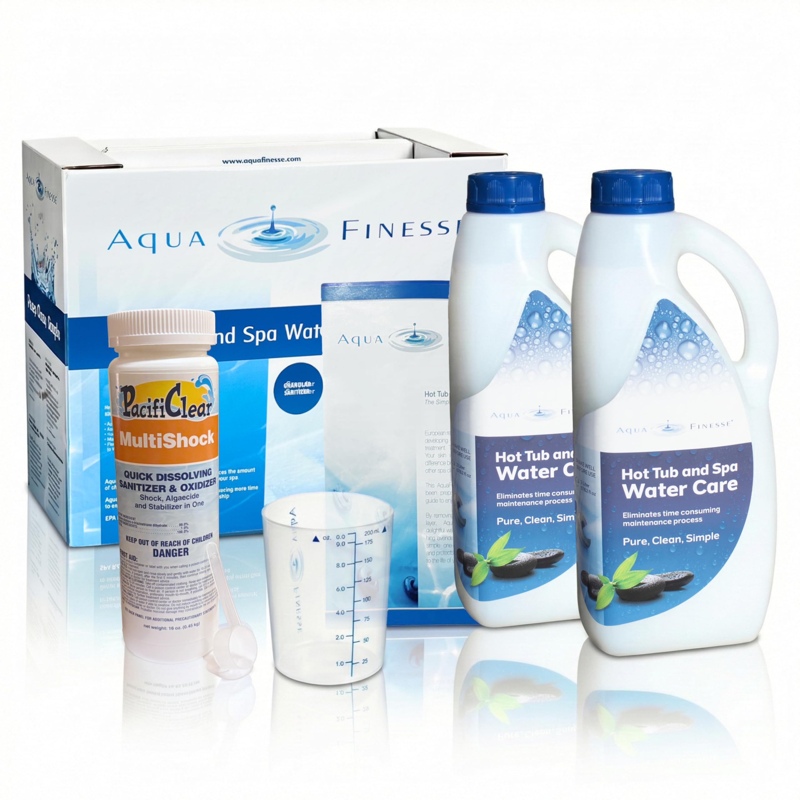 Amazon.com : AquaFinesse Hot Tub Water Care Kit - Dichlor (Powder